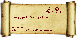 Lengyel Virgília névjegykártya